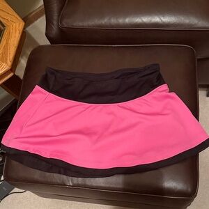 Callaway tennis skirt with shorts underneath-Vibrant Pink and Black